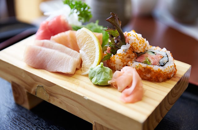 Freshly prepared Japanese cuisine at Kai Sushi